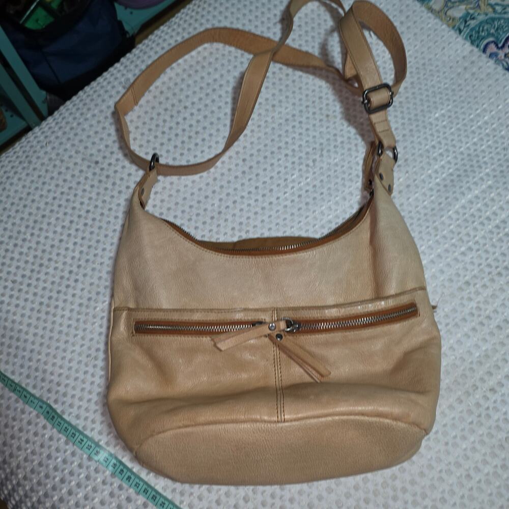 LATICO TAN GENUINE LEATHER GITA  CROSSBODY BAG